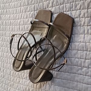 Billini chocolate angel strap heel